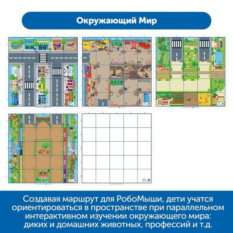 Комплект тематических полей "Городские истории с РобоМышью" (5 элементов)